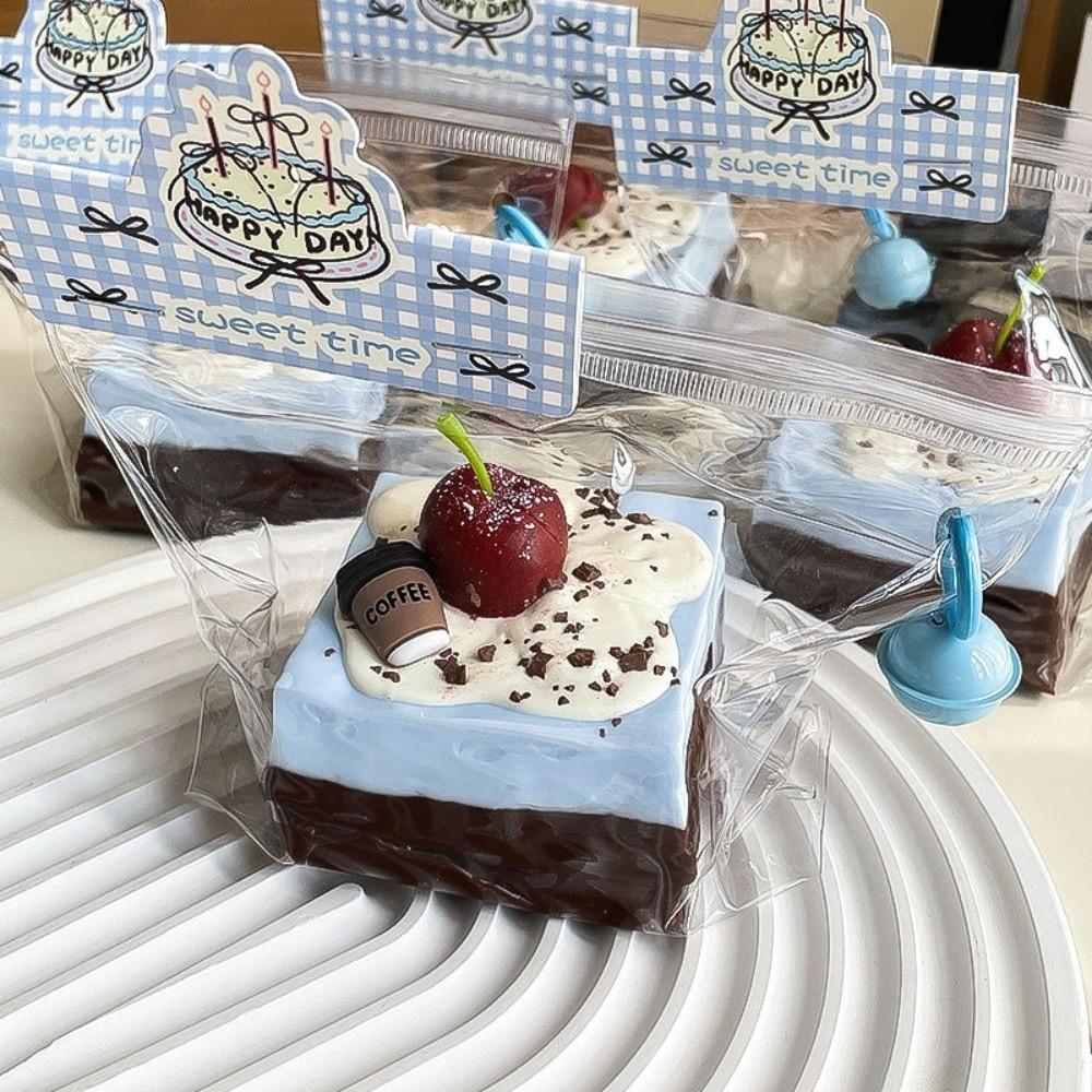 Chocolate Cake Brownie Squeeze Toy Slow Rebound Scented Fidget Toy New Squeeze Pinch Toy Kid Gifts