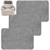 3Pcs Sofa Headrest Cover Soft Polyester Recliner Headrest Protector Wear Resistant Recliner Headrest Cover