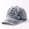Mens Oversized Vintage Baseball Cap Distressed Denim Sun Hat Women