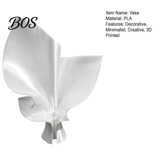 3D Printed Flower Holder Vase for Fresh Flowers, Modern Minimalist Arrangement Home Decoration with Built-in Tube Living Room Desktop Art Ornament
