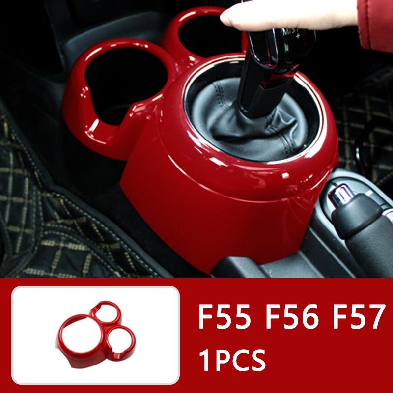 Auto Innenraum ABS Kunststoff Dekorationsabdeckung Roter Modifizierter Aufkleber für BMW MINI Cooper S F54 F55 F56 F57 F60 CLUBMAN Autozubehör