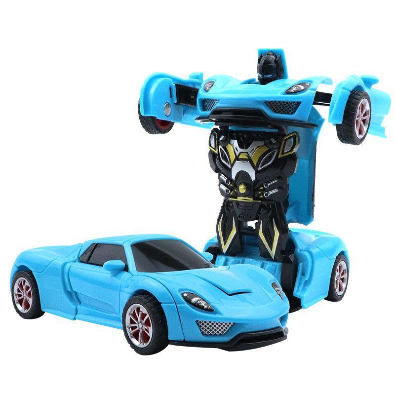 Educational 2in1 Deformation Car Toy No Battery Needed