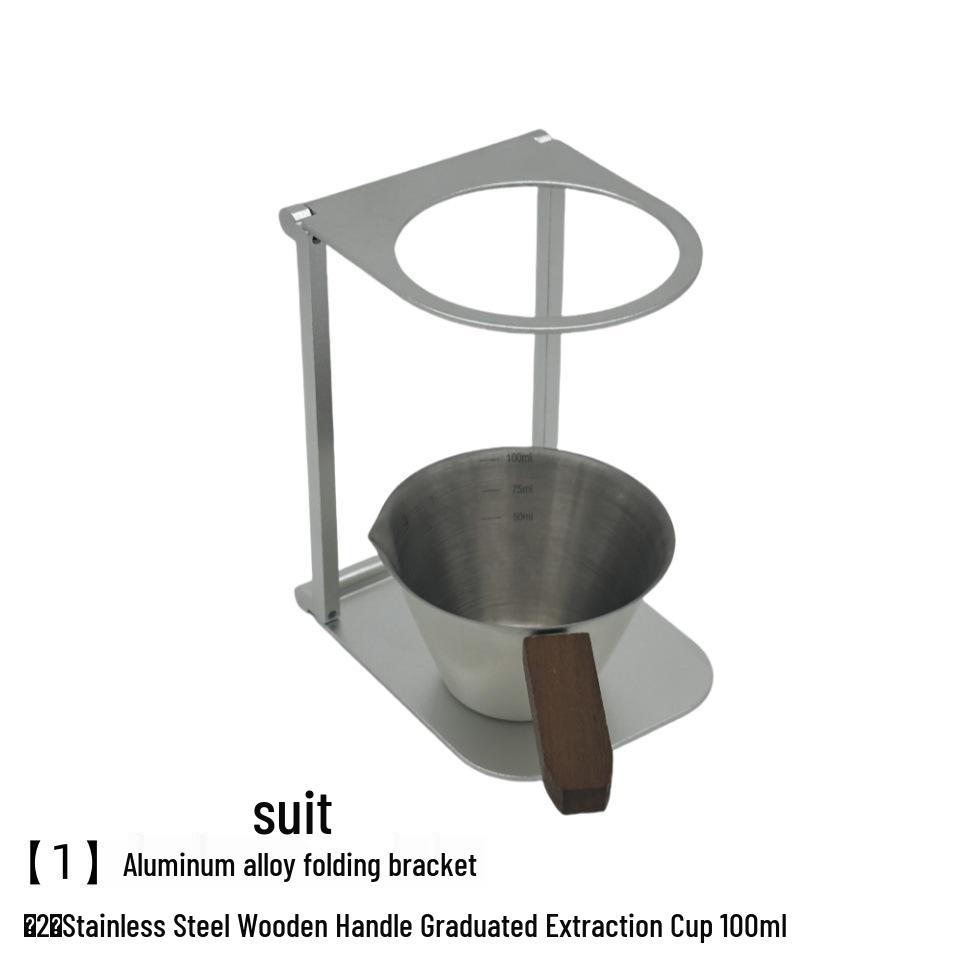 Aluminum Foldable Coffee Maker Stand - Portable, Lightweight, Multi-Model Accessories for Outdoor Use