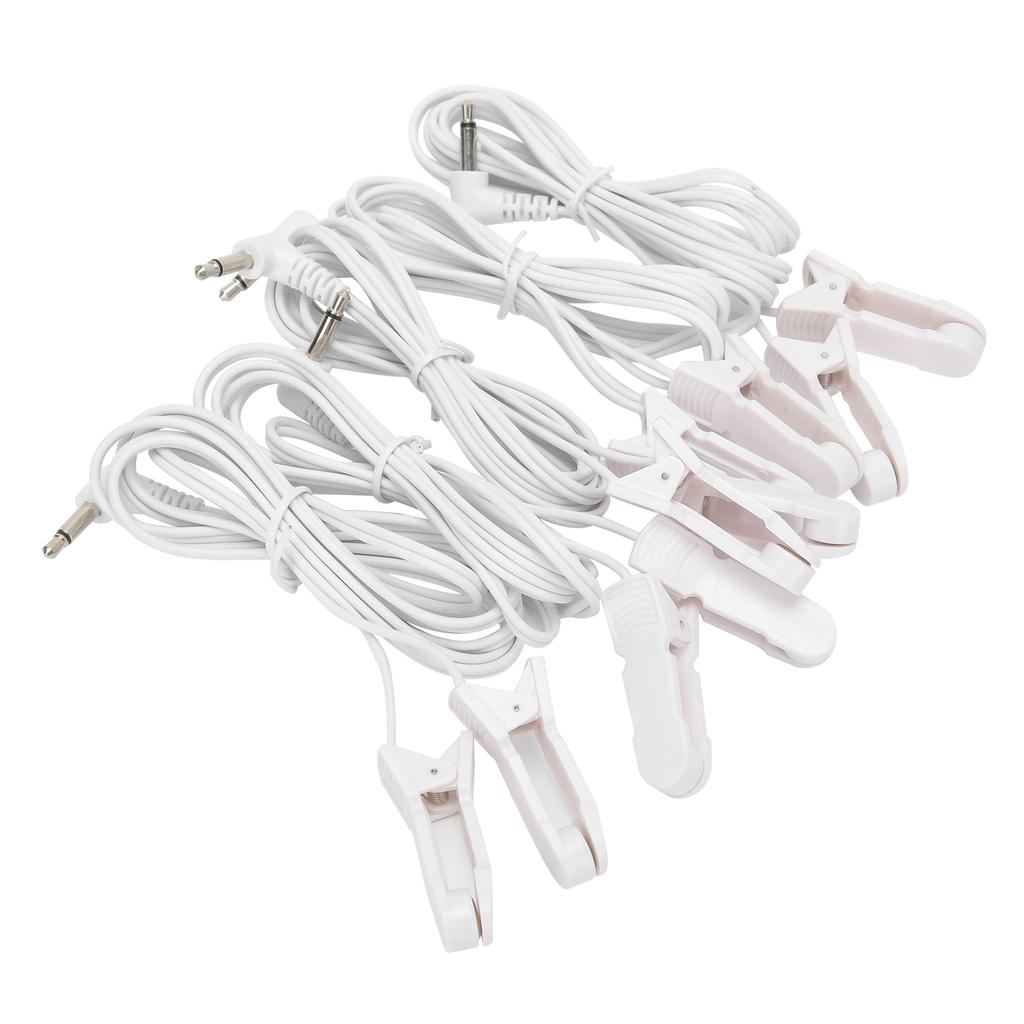 5pcs / Bag 3.5mm Ear Clip Electrode Lead Wires Cable for TENS Unit Physiotherapy Machine