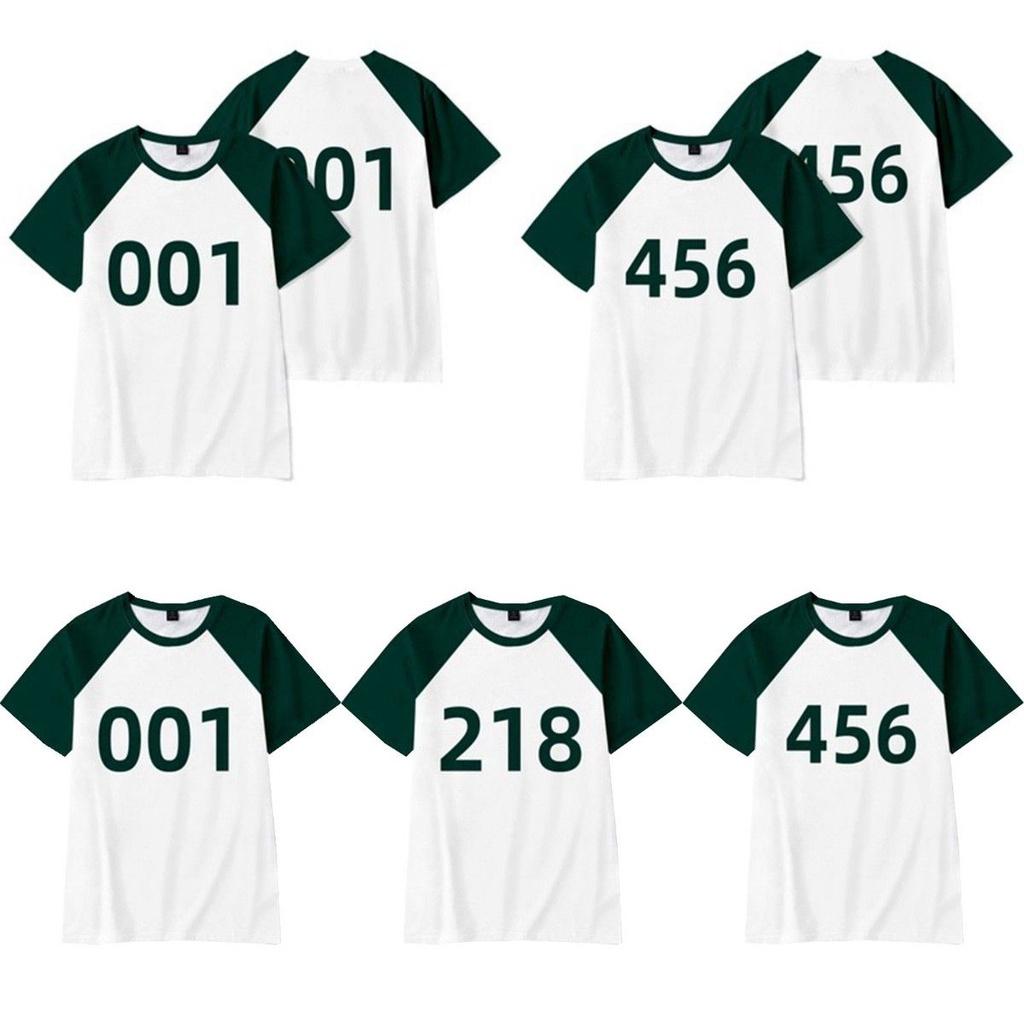 Comfortable And Soft Squid Game Shirt For Summer Cosplay And Casual Wear