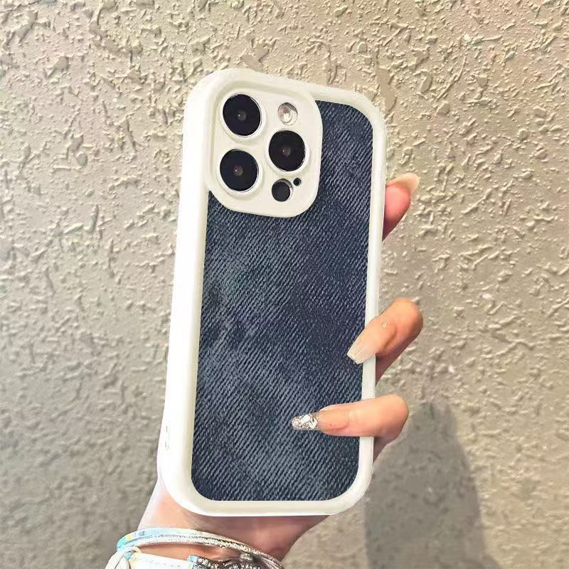 Creative denim texture is suitable for Apple 16 mobile phone case iPhone17 advanced sense 15pro personalized 14pro new model