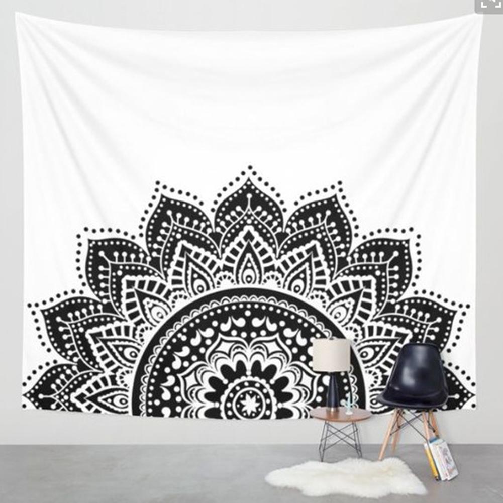 Indian Mandala Tapestry Wall Hanging Lotus Flower Bohemian Square Table Cover Home Decoration