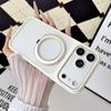 Fine hole skin feeling 360 rotating magnetic attraction is suitable for iPhone17promax bracket, mobile phone case, Apple 16 matte cover.