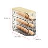 3 PCS Conteneur à Œufs Pour Réfrigérateur Plastique Empilable Distributeur d'Œufs à Roulement Automatique Boîte de Rangement pour