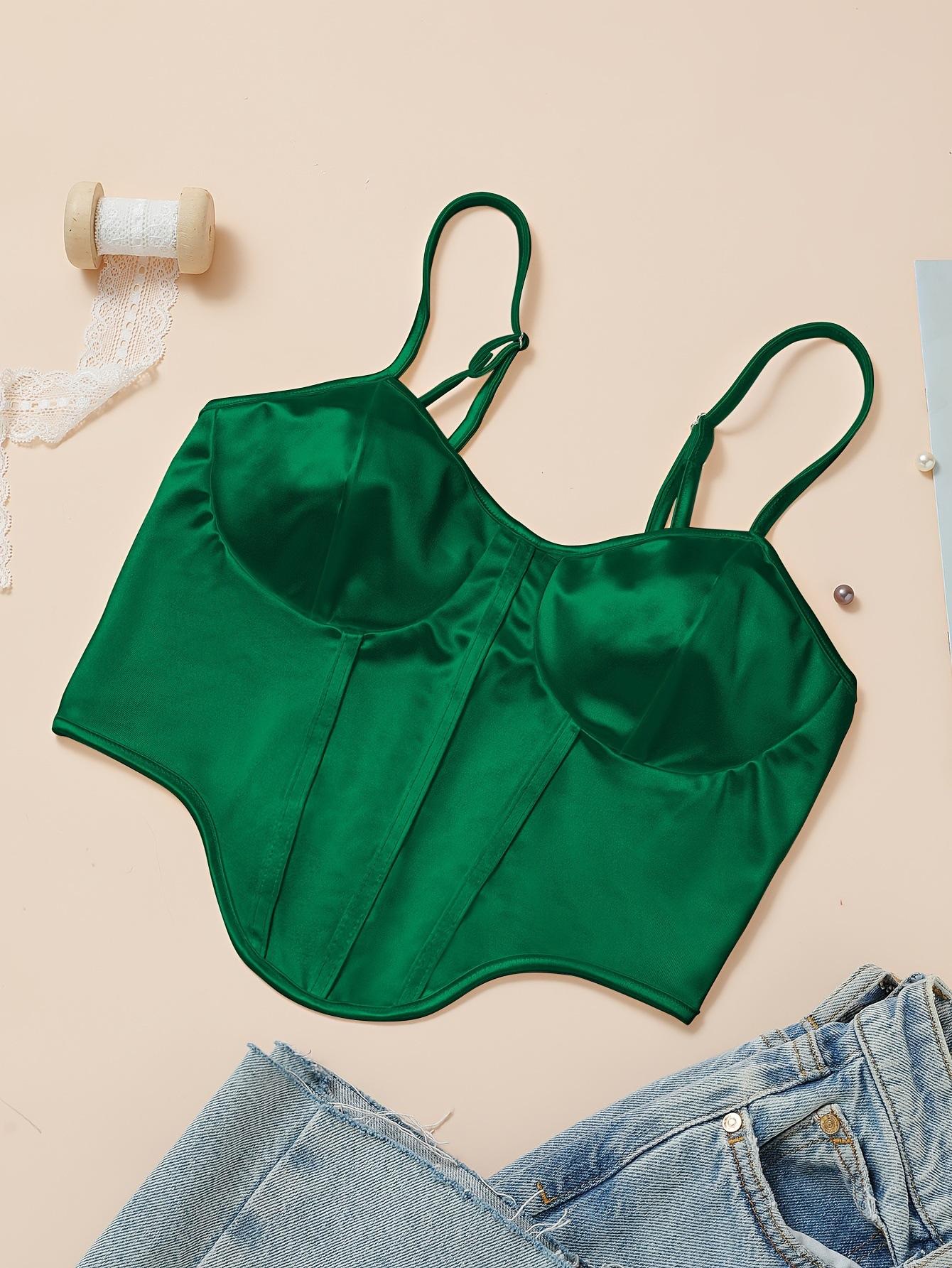 

Повседневная майка с v-образным вырезом, укороченные топы, женские летние майки, однотонные камзолы, модная женская укороченная жилетка без рукавов Y2k L зелёный