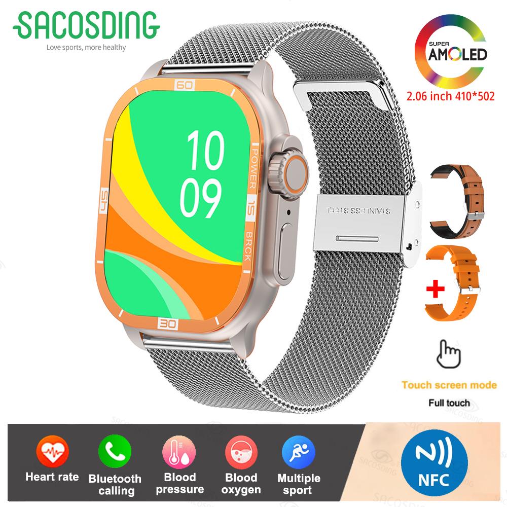 Bluetooth Call Smart Watch For Women Men Amloed Watches Men Sports Fitness Tracker Heart Rate Smartwatch For Android IOS