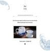 Handmade Blue and White Ceramic Office Mug with Filter - Large Capacity Tea Cup