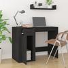 816785 vidaXL Desk Black 100x49x75 Cm Engineered Wood