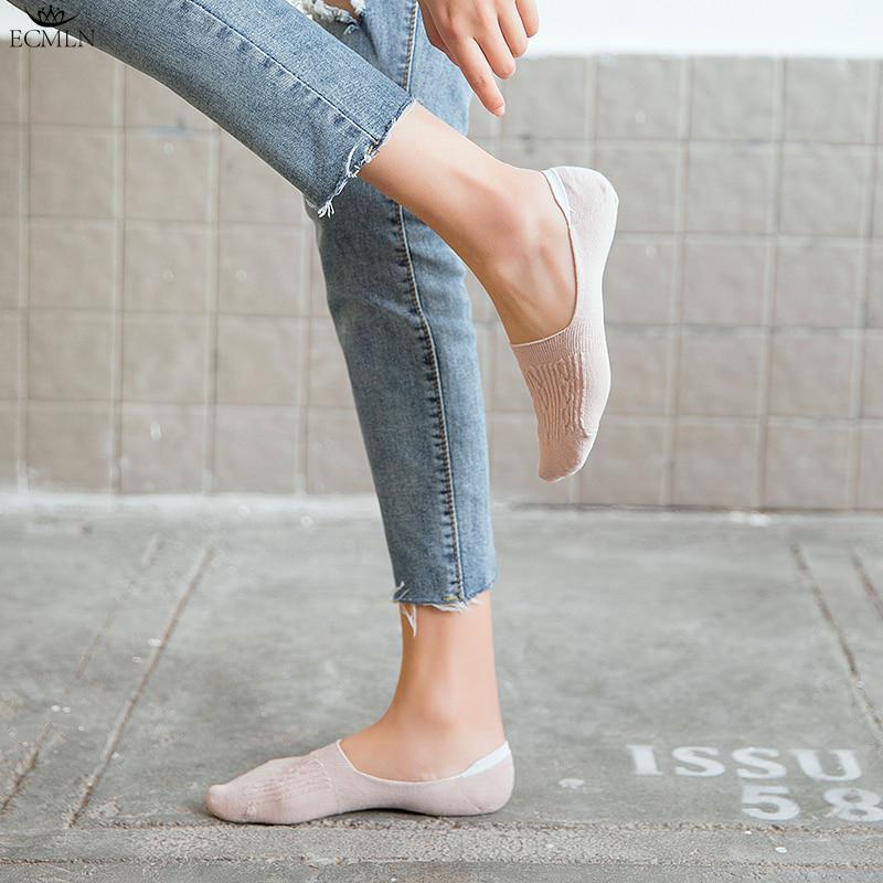 Mode Baumwolle Frauen Socken Feste Schneeflocke Softable Lustige Socken Frauen Sommer Slipper Socken Boot Socken Frauen Socken