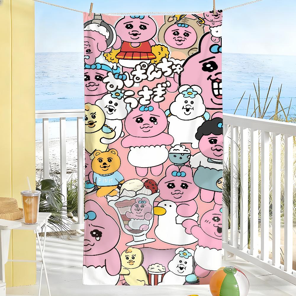 Cartoon cute O-Opanchu U-Usagi Towel Drying Bath Towel Applicable To Light Swimming Camping Yoga Beach Out