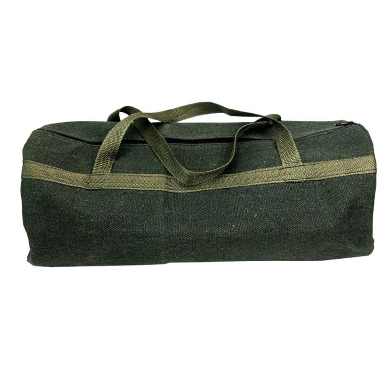 Werkzeugtasche aus Canvas mit großer Kapazität, Werkzeugaufbewahrungstasche, Handwerkzeugaufbewahrung, Tragetasche, Werkzeugorganizer für Zimmerleute