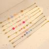GEMCHIC Women's Colorful Flower Beaded Bracelet Fashion Simple Luxury Jewelry