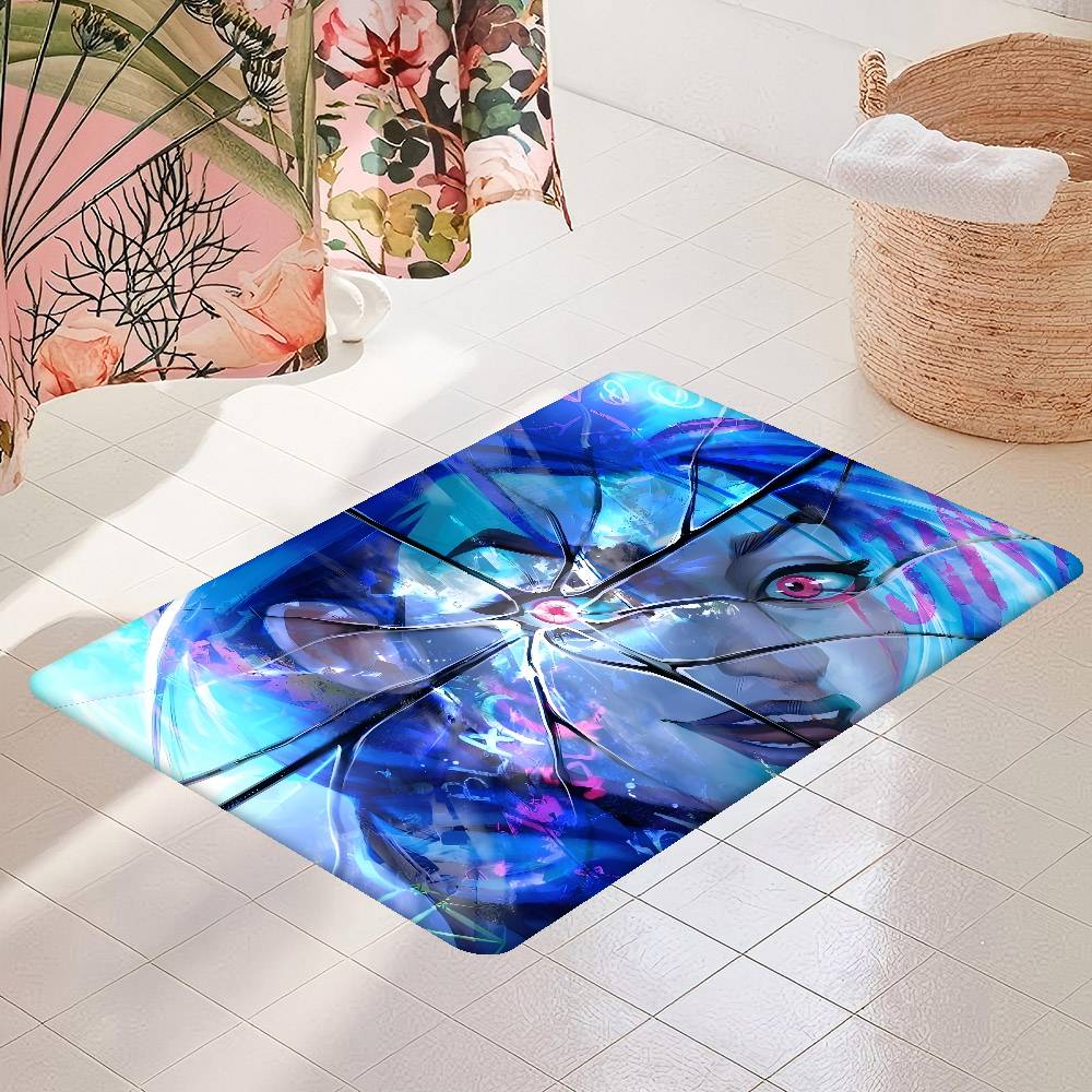 1PC Anime J-Jinx Game Kitchen Mat Kids Room Bedroom Decoration Balcony Anti-Slip Doormat Living Room Alfombra