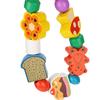 Bunte Holzperlen zum Auffädeln, pädagogisches Spielzeug für Kinder, Vorschul-Geschenk