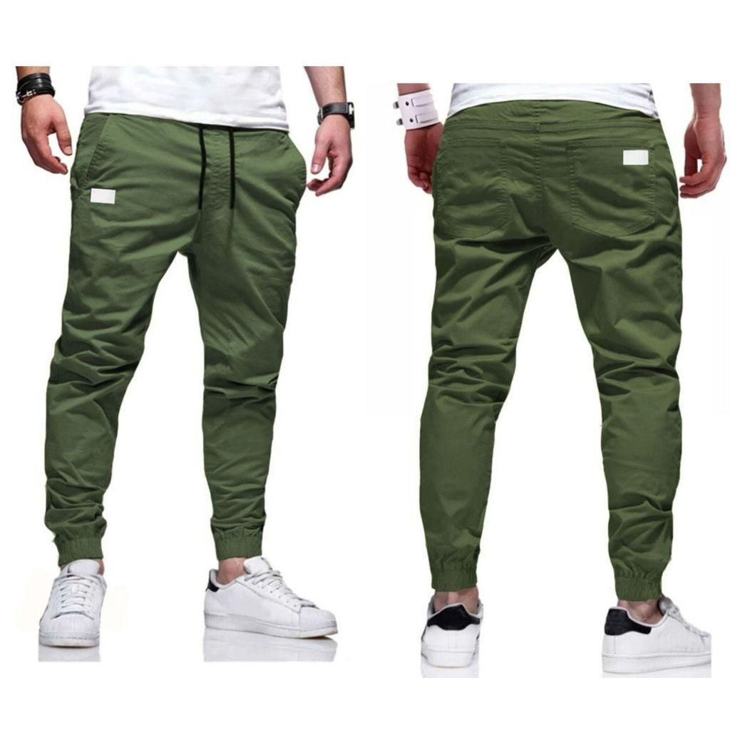 Men Cargo Pants With Drawstring For Casual Wear In Cotton Blend Fabric For Youth