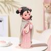 Girl Resin Statue Miniature Figurine Gift Doll Toy Folk Dress Decoraitve Sculpture Traditional