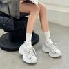 Thick-soled dad shoes women's new height increase small 6cm trend old mesh breathable sports casual shoes
