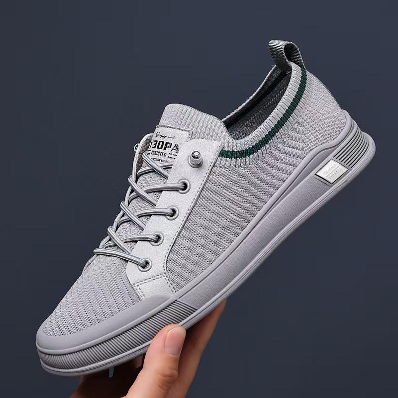 Men's Shoes for Autumn Breathable and Trendy Sports Shoes for Odor Soft Sole Non-slip Ultra-thin Breathable Casual Shoes