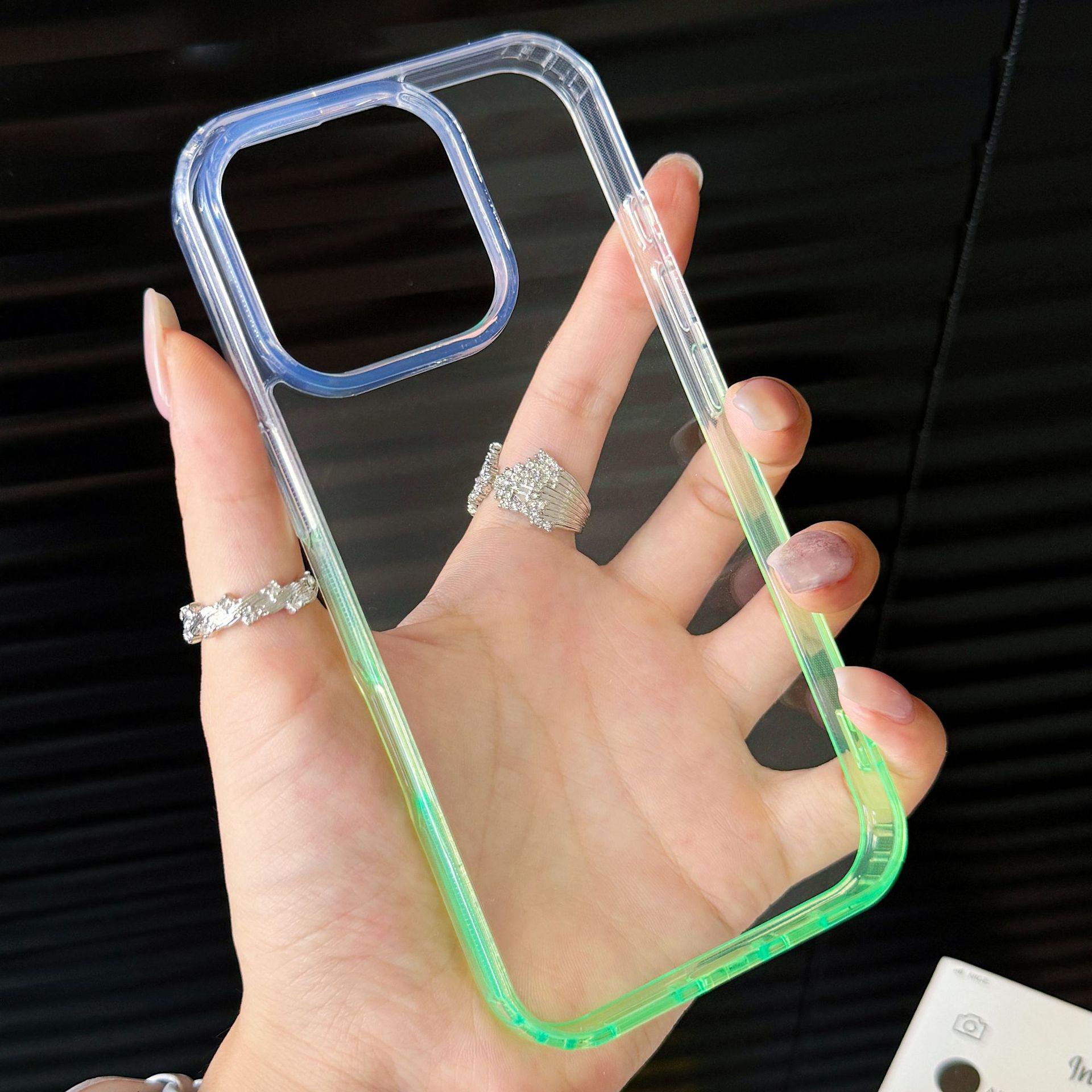 Чехол для телефона с двухцветным градиентом для Apple 16 Pro Max/14 Pro iPhone 14 Pro