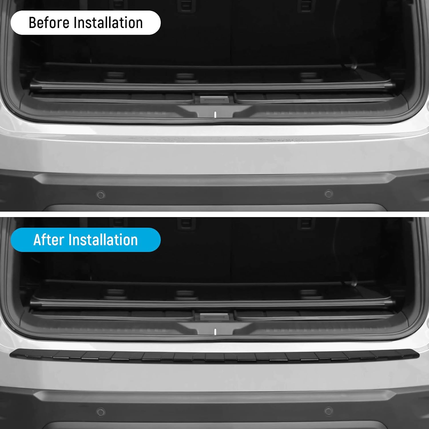 

YOJOJOCO Rear Bumper Protector Compatible with Honda Pilot 2026 2025 2024 2023 Accessories Matte Black ABS Material Rear Bumper Guard Trunk Sill
