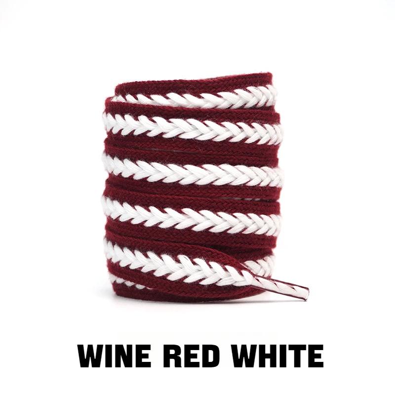 1Pair Brand Cotton Laces for Shoes Wheat Shoelaces 1.5cm Widen Sneakers Flat Shoelace 100/120/140/160CM Rope Shoelaces