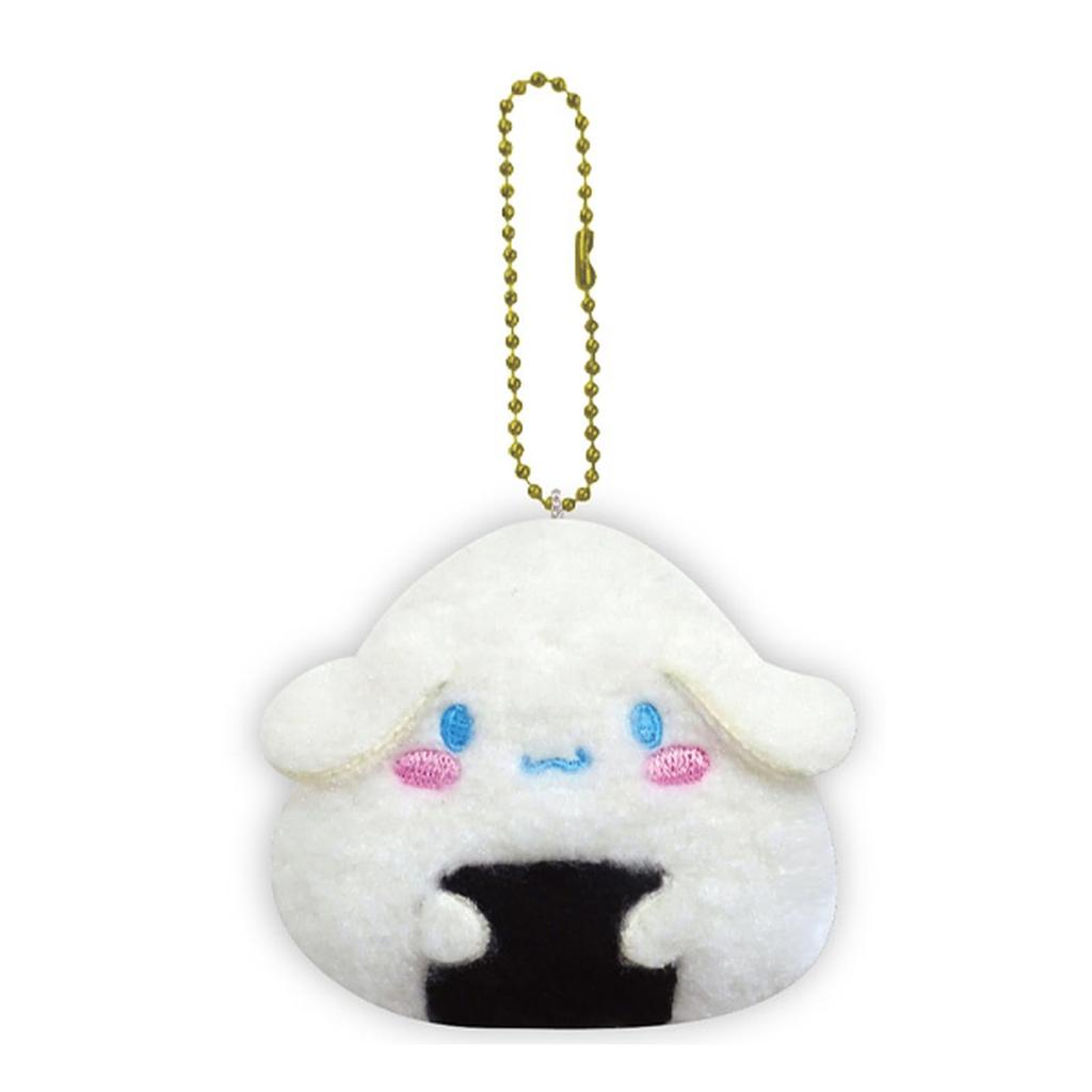 K Company Personaggi Sanriò (Serie Onigiri) Portachiavi a Catena Sferica Cinnamoroll SAON-BM-CN H6.5 x L7.4 x P3cm