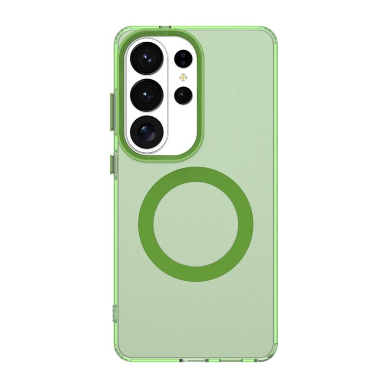 Wireless Charging Case For Samsung Galaxy S26 Ultra Case Magnetic Luxury Frosted Silicone Cover S26 Plus Ultra Cover Protector
