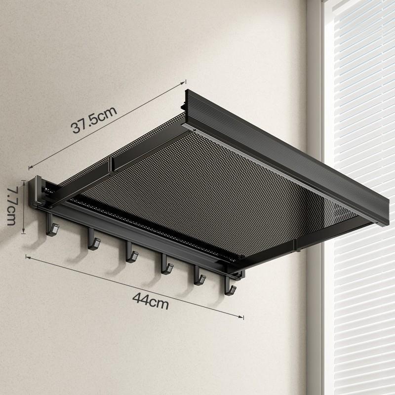 Bathroom Folding Retractable Storage Rack, No-drill Towel and Bath Towel Storage, Invisible Hanging Rack for Convenience