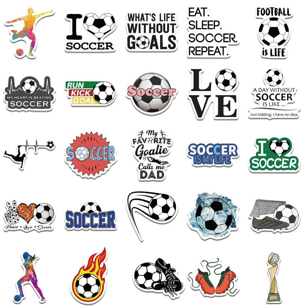 50 Stickers of Football Graffiti - for The World Cup Club Matches, Event Parties and Fan Celebrations.