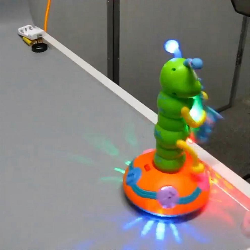 Multicolor Dancing Saxophone Caterpillar Electric Music Toy for Kids