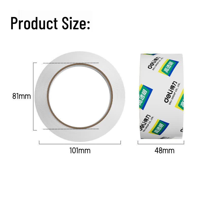 Deli High-Transparency Packing Tape 48mm x 60y