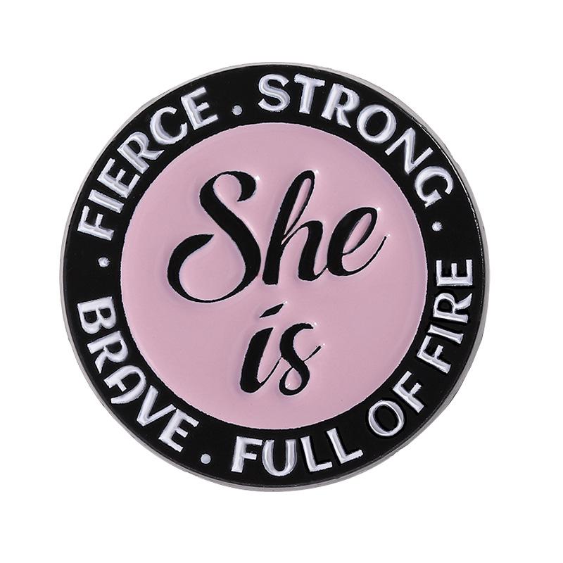 Rose Red Heart-Shaped English Letter Badge for Fashion Bags and Clothing Decoration