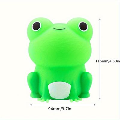 1 τεμ. Φανταχτερό Φωτάκι Νυκτός LED σε Σχήμα Βάτραχου, 7 Χρώματα που Αλλάζουν, Λειτουργία Χρονοδιακόπτη, Επαναφορτιζόμενο με USB, Συμπαγές Επιτραπέζιο Φωτιστικό για Υπνοδωμάτιο, Σαλόνι ή Γραφείο