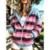 2026 Autumn/Winter New Style Women's Zippered Hooded Sweatshirt Versatile Fashionable Casual 3D Pattern Print