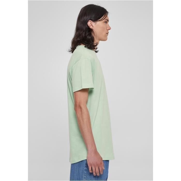 T-shirt long - Urban Classics - Shaped - Vintagegreen - Pur coton - Coupe regular