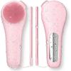 Silicone Facial Cleansing Brush,Rechargeable Face Scrubber,IPX7 Waterproof Electric Face Scrubber with 5 Adjustable Levels for Deep Cleaning