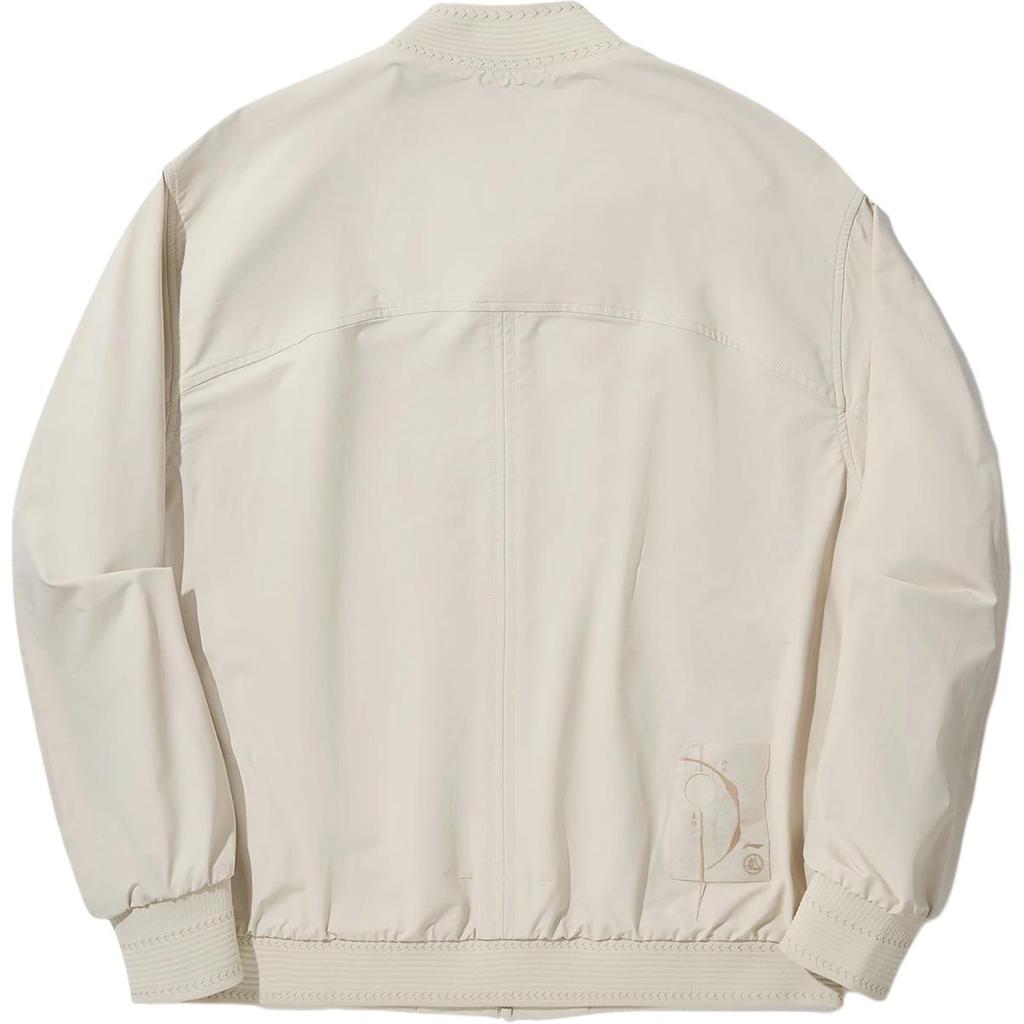 Li Ning X Jackie Chan Collaboration Kung Fu Series Solid Color Zipper Stand Collar Comfortable Breathable Loose Cardigan Jacket Men Jacket AFDUA47-1