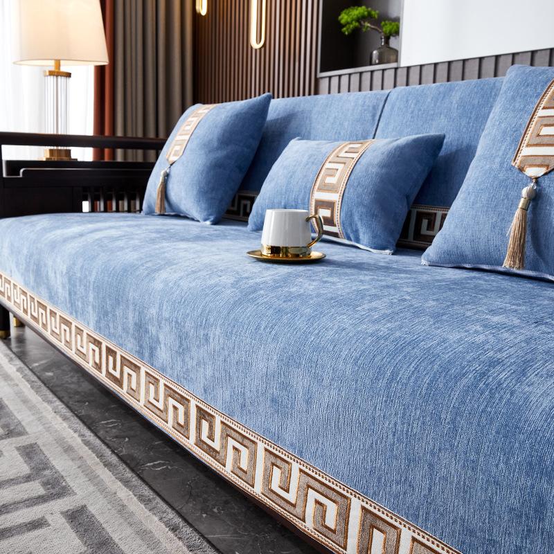 Sofa Cushion Universal In All Seasons  New Simple And High-End New Chinese-Style Thickened Non-Slip Seat Cushion Sofa Cover Cover Towel