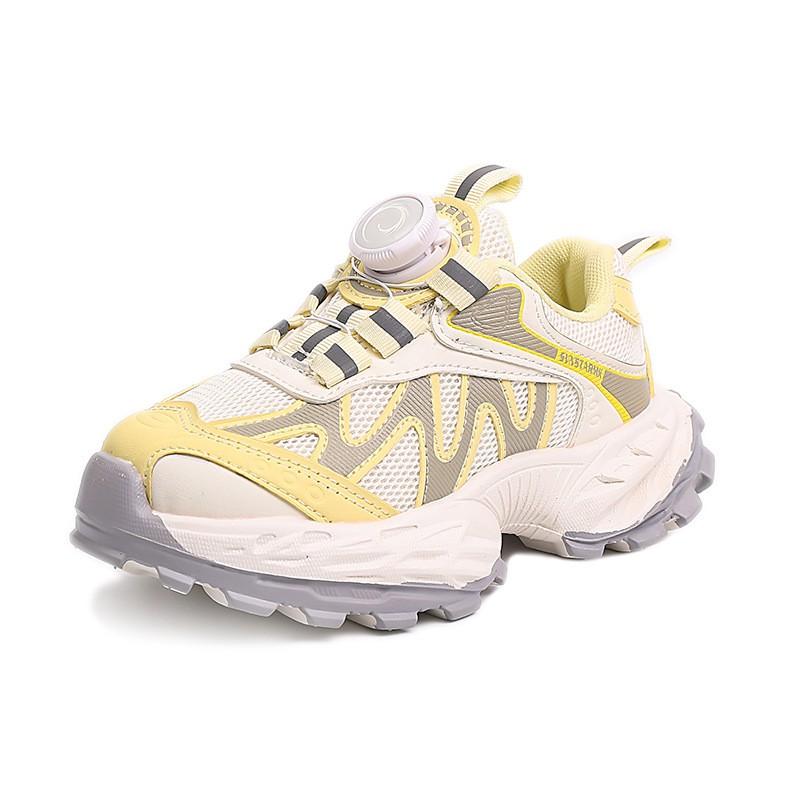 Youth Style Shoes Breathable Mesh Kids Sport Sneakers Girls Boys Lightweight Rubber Sole Outdoor Walking Shoes