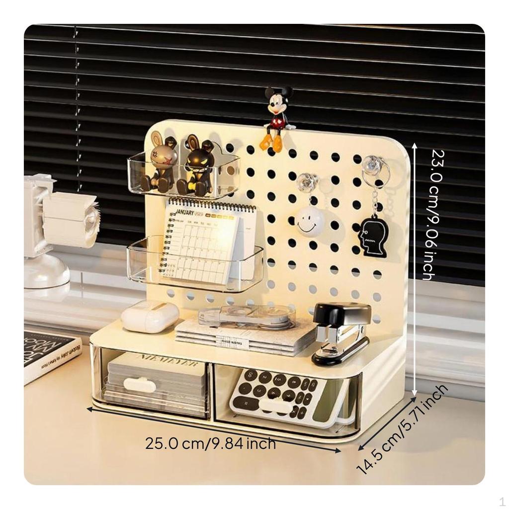 Desktop Drawer Organizer, MultiFunctional Pen Holder, Stackable Storage Box, Office, Home, Student