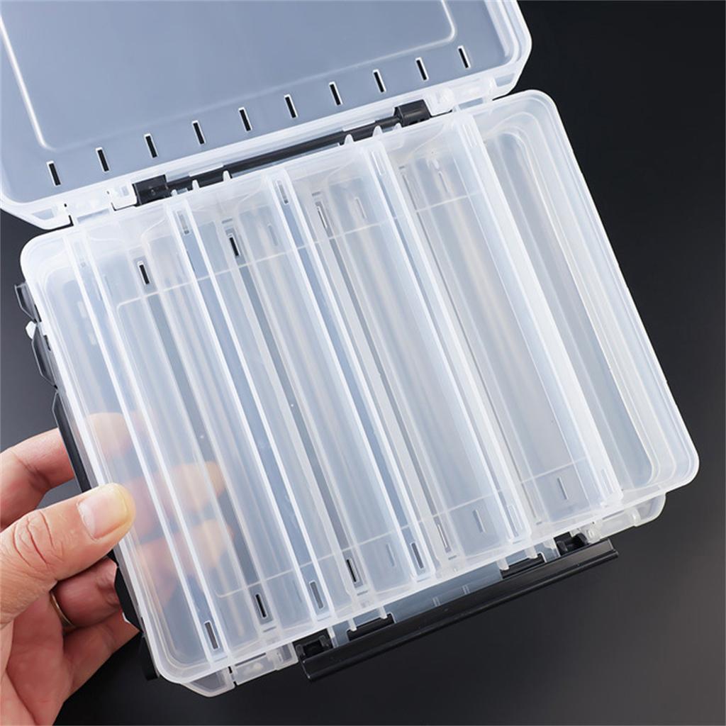 10/14/18 Grids Fishing Box Large Capacity Fishing Lure Organizer Box Portable Multi Grids Bait Fishhook Float Storage Box 1pc