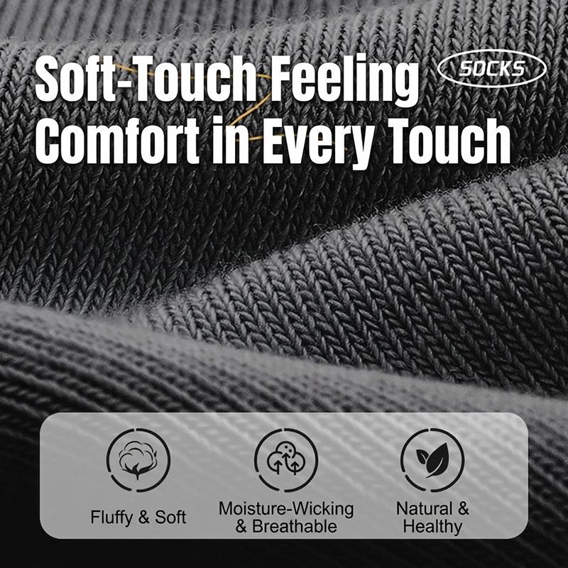5 Pairs Disposable Cotton Socks Day Throwing Socks Deodorant Leave-In Autumn And Winter Long Tube