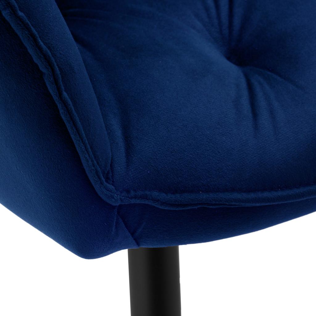 Nevada Velvet Navy Blue Velvet Chair