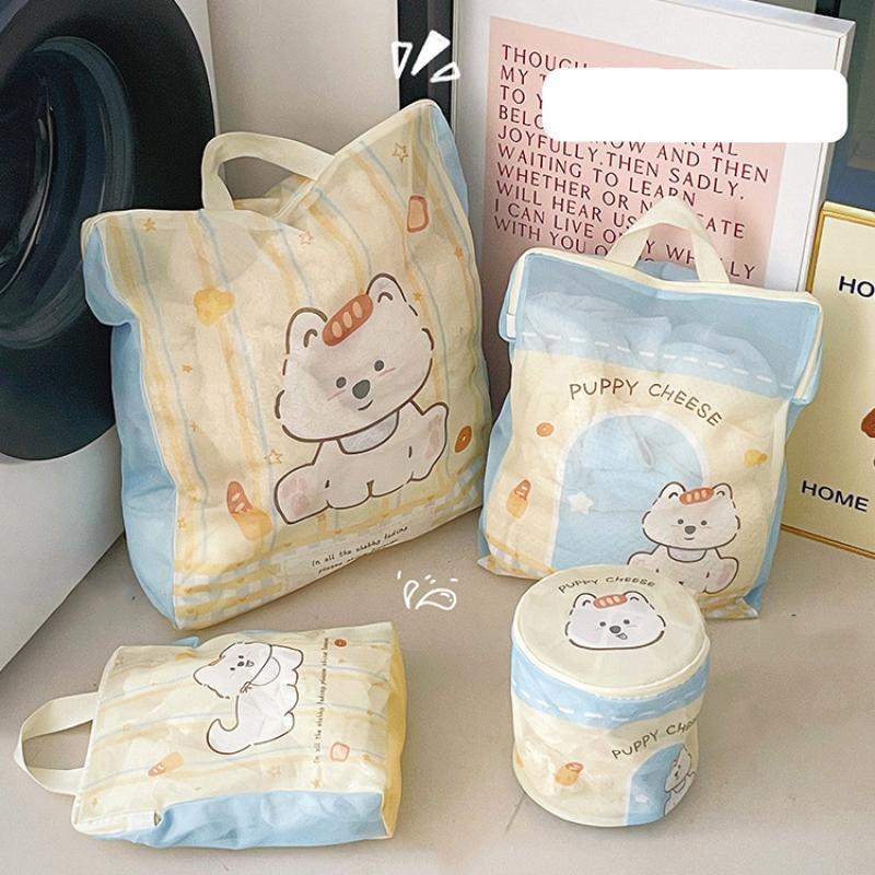 Dog Shape Laundry Bag Clothes Washing Protection Mesh Bag Machine Wash Anti-Deformation Laundry Net Thickened Wear-Resistant Lar