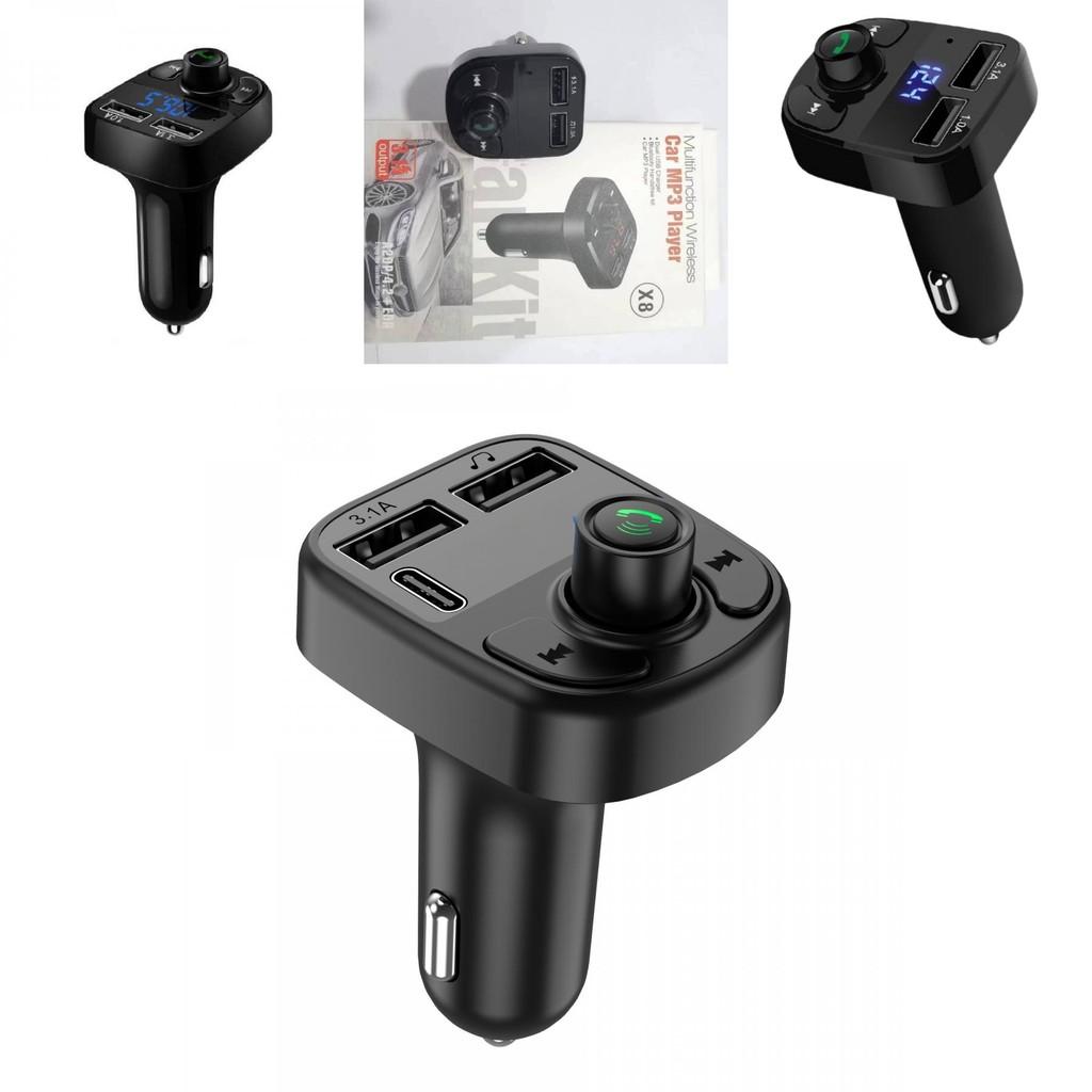 Car Bluetooth Receiver Charger Lossless Sound Quality Fm Transmitter Card Insert Car Mp3 Bluetooth Player
